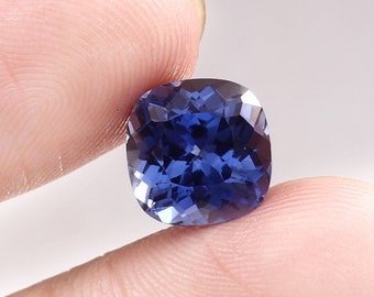 Saphir Naturel Bleu Ceylan 8,25 Ct - Taille Poire 13,30x10,60 Mm - Traité à La Chaleur