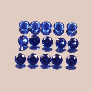 2x2 MM To 4x4 MM - AAA Flawless Cornflower Blue Ceylon Spinel Loose Round Gemstone Cut, Top Quality Spinel Jewelry Making & Setting Gemstone