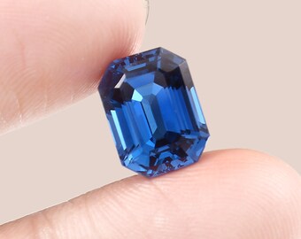 AAA Blue Tourmaline Radiant Cut Loose Gemstone 12x9 MM, Engagement Ring Making Loose Birthstone