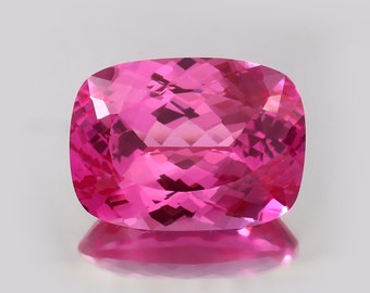 AAA Flawless Ceylon Pink Sapphire Loose Cushion Gemstone Cut, Excellent Quality Sapphire Ring & Premium Jewelry Making Gemstone Cut 20x15 MM