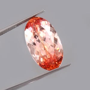 AAA Flawless Bi-Color Ceylon Padparadscha Sapphire Loose Oval Gemstone Cut, Premium Quality Sapphire Ring & Fine Jewelry Making Cut 23.40 CT