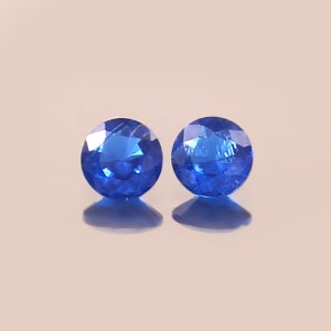 AAA Flawless Korenbloem Blauwe Ceylon Spinel Losse Ronde Edelsteen Cut, Extreme Kwaliteit Spinel Earing & Sieraden Maken Matched Pair 3x3 MM