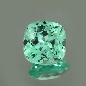 AAA Ceylon Green Sapphire Cushion Cut Loose Gemstone 10x10 MM, Wedding Ring Making Flawless Birthstone Her Gift