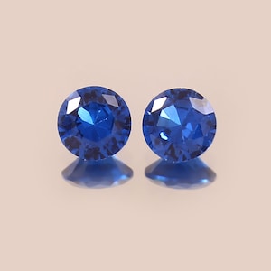 4 x 4 MM - AAA onberispelijke korenblauwe ceylon-spinel losse ronde edelsteen geslepen, spineloorbellen van extreme kwaliteit en sieraden maken matched pair