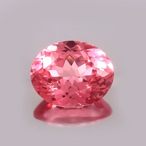 AAA Ceylon Padparadscha Sapphire: 16x13mm Oval Loose Gemstone