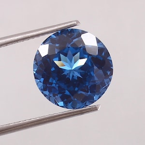 10x10 MM - AAA Flawless Mozambique Indicolite Blue Tourmaline Loose Round Gemstone Cut, Extreme Quality Tourmaline Ring & Jewelry Making Cut