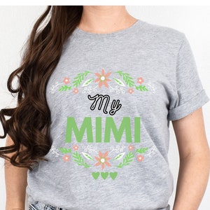 Grandma Tshirt, Mimi Shirt, Gift for Grandma, Gift from Grandkids, Christmas, New Grandma, From Grandchildren, Cute Mimi, Mother&#39;s Day
