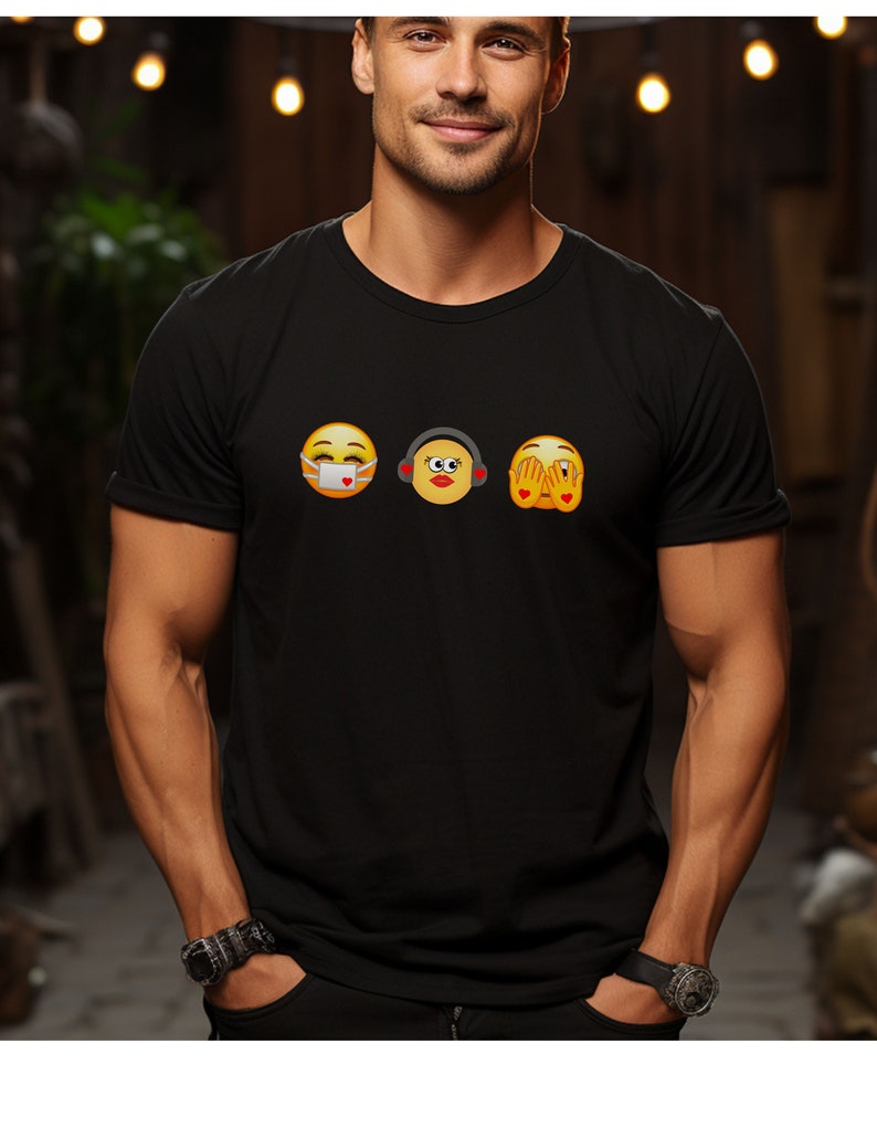 Three Wise Emoji Tshirt No Evil Today School Counselor T Psychologist ...