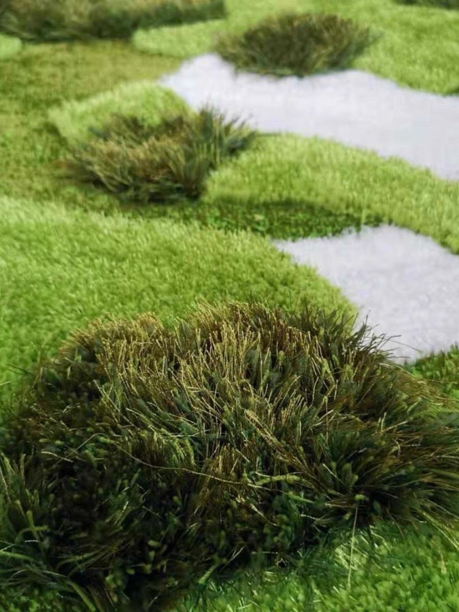 3D Moss Rug Tropical Grassland Hand Tufted Area Rug,Thick Floor Rug Ca –  THRILRUG