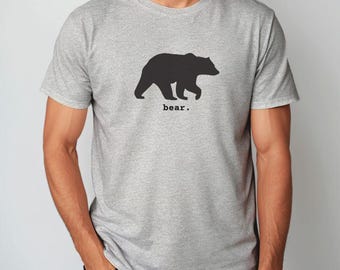 Camiseta de oso, camiseta de vida al aire libre, camiseta con estampado animal, linda camiseta de camping, camiseta con estampado de naturaleza, amante de la vida silvestre, regalo para los amantes de los osos