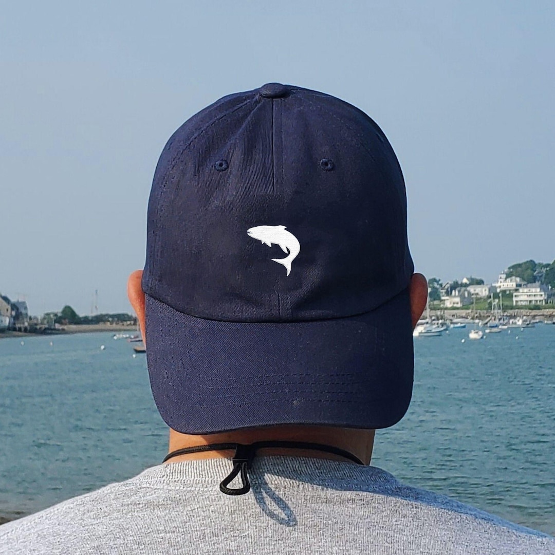 Cap With Fish Jumping Fish Embroidered Cap, Fishing Cap for Men, Cap for Fisherman ...