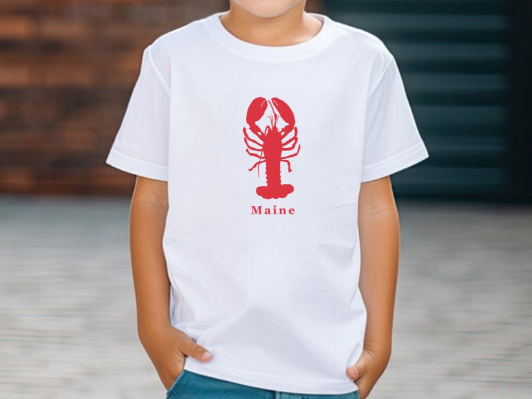 T-shirt Bébé/Enfant - Imprimé Homard (Crustacean Copperplate) - 100% Coton - Neuf Avec étiquettes