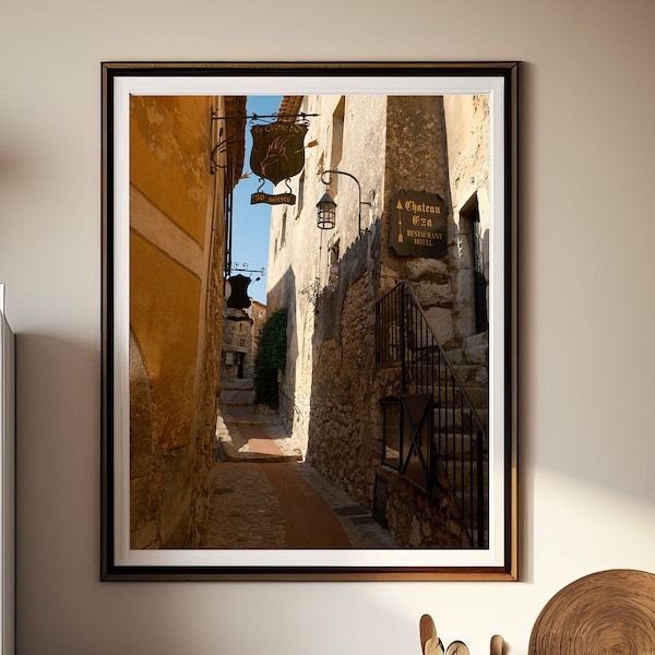 Chateau Eza | French Riviera, Ezé, Street Photography, Historic France, Wall Art, Digital Wall Art, Printable