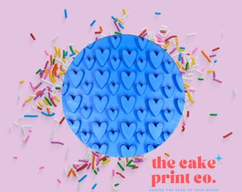 Heart Embosser Stamp: Valentines, Birthday, Cookies, Cakes