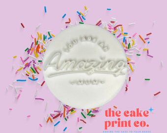 Personalized Mother's Day Cookie Embosser Stamp: Baking Gift