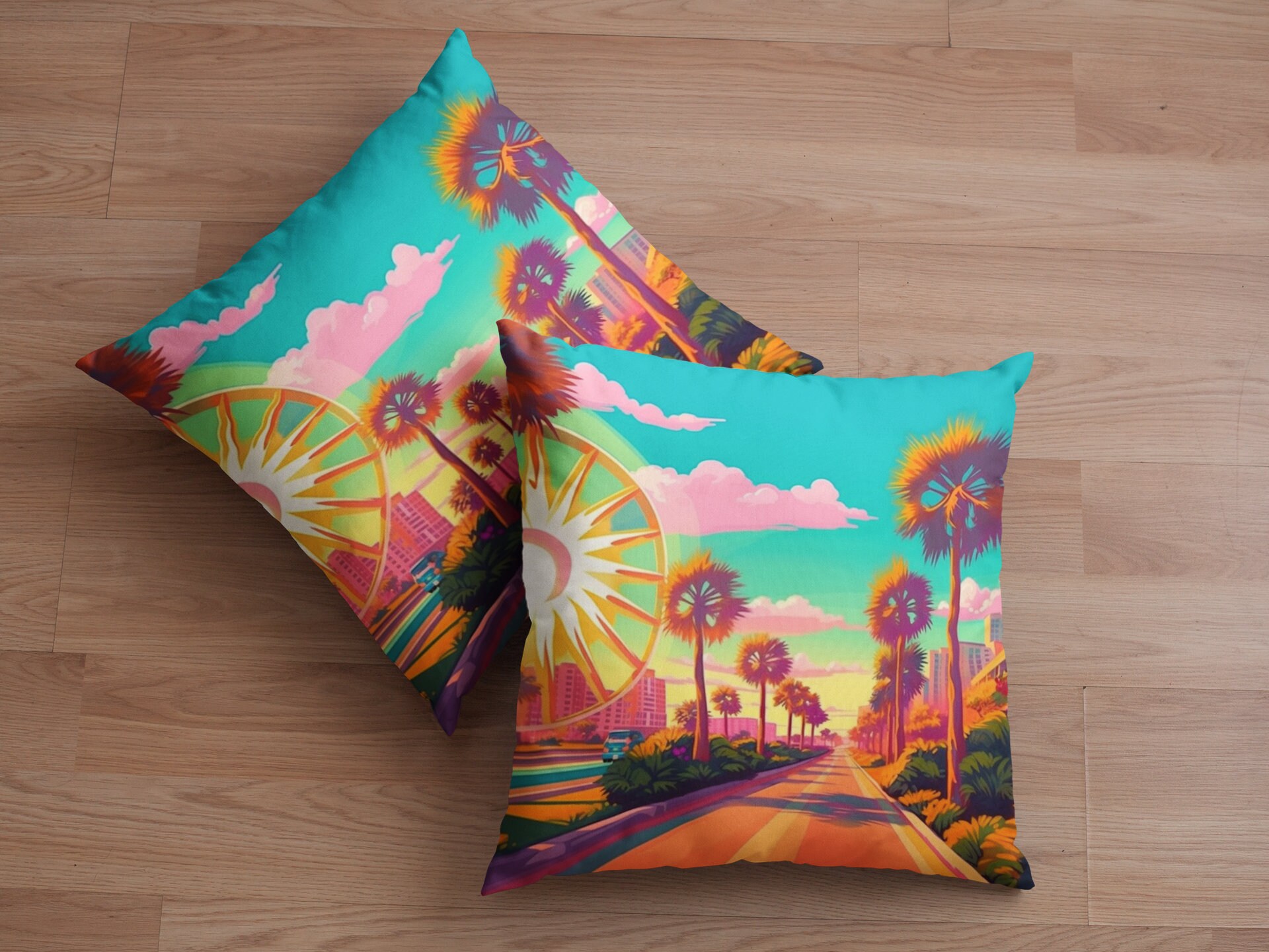 Custom Myrtle Beach Pillow Décor Personalized Throw Pillow Etsy