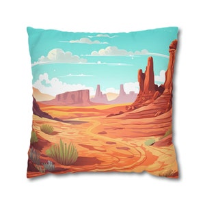 Custom Desert Art Pillow Décor Personalized Throw Pillow Cover Decorative Pillow Case Art Gift House Warming Gift Anniversary Gift