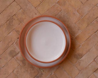 White terracotta plate