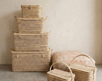 Malle en feuilles de palmier