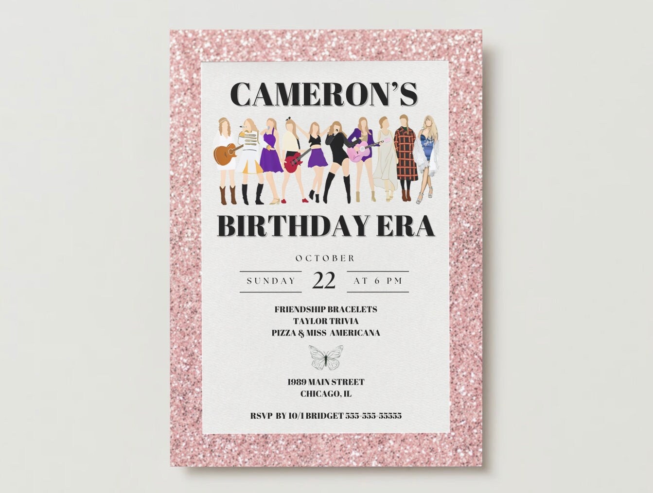 Taylor Swift Birthday Invitation Debut Era Taylor Swift -   Taylor  swift birthday invitations, Taylor swift birthday, Birthday invitations