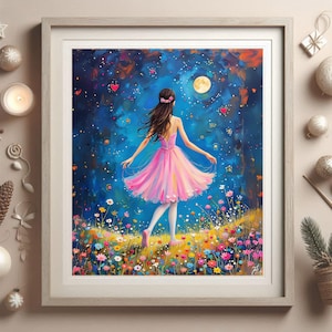 Nutcracker Ballet Christmas Print SET | Whimsical Ballerina Wall Art | Festive Holiday Decor | Xmas Dance Poster Bundle | Instant Download