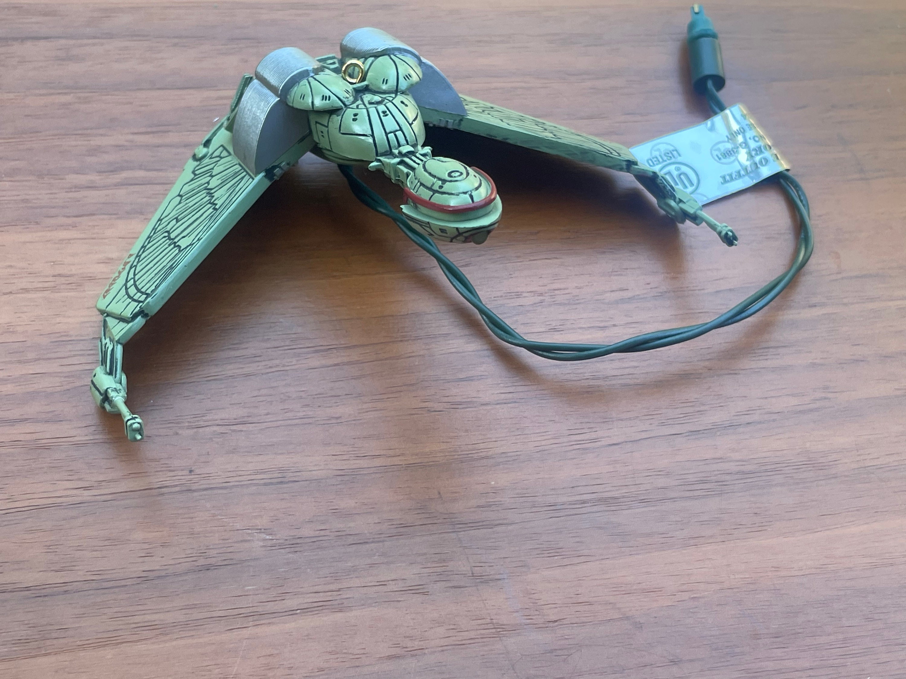 Klingon bird of prey christmas ornament