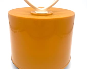 Disk-Go-Case Orange 45 RPM Record Storage Case with Spindle – Mid Century Plastic Vinyl Organizer