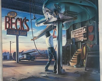 Jeff Beck's Guitar Shop LP Vinilo 1989 Epic E OE 44313 primera edición estadounidense VLADO agotada