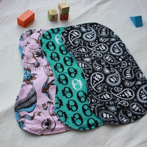 Punk Rock Baby Burping Bibs