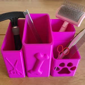 GroomCube - Organizer per toelettatura animali rosa fucsia