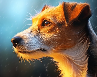 Dog in Colored Pencil
