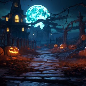 Animated Halloween Scene 2