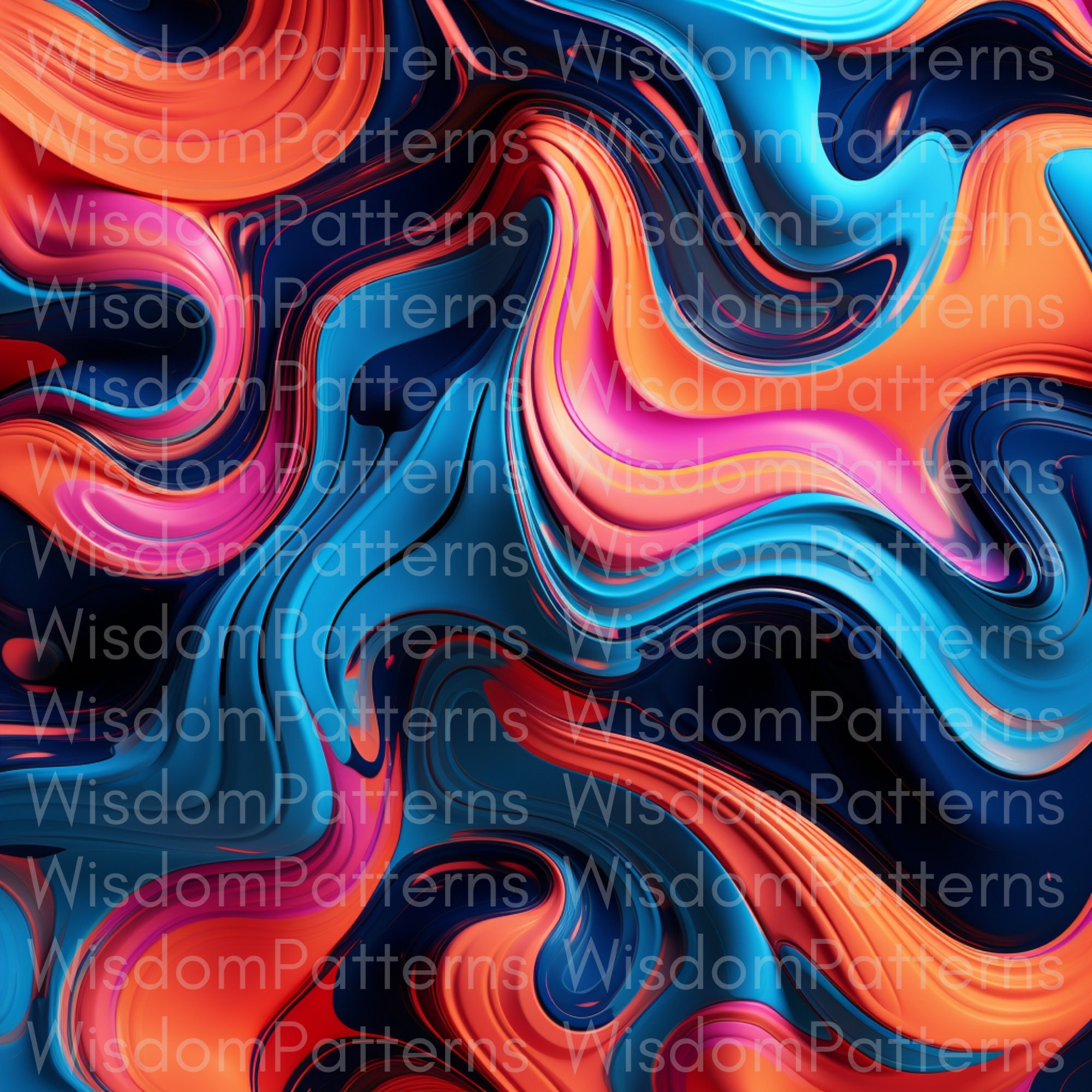 Abstract Fluid Paint Background PNG Digital Paper Design Files for ...