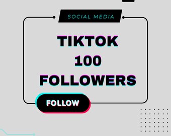 100 seguidores de Tiktok