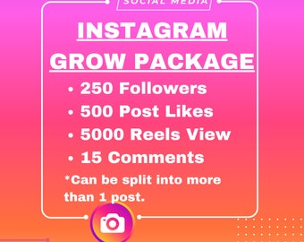 Instagram Grow Package - II - Vues, adeptes, mentions J'aime, commentaires