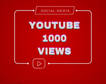 1000 vistas de vídeos de Youtube