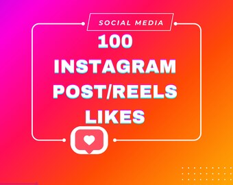 100 Me gusta en publicaciones de Instagram / carretes