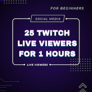 Twitch 25 spettatori dal vivo per 1 ora immagine 1