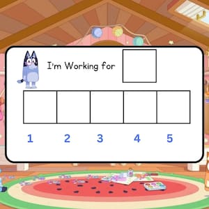 Bluey Visual Support Breathing Board Plus I'm Working for Board ADHD ...