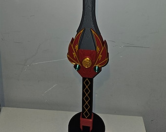 Espada de poder de los Mighty Morphin Power Rangers impresa en 3D - Réplica a escala 1:1