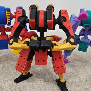 Articulated Mech Robot 3D-printed posable action figure