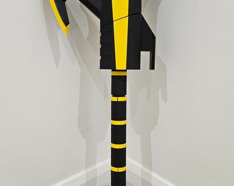 Hacha de poder de los Mighty Morphin Power Rangers impresa en 3D - Réplica a escala 1:1