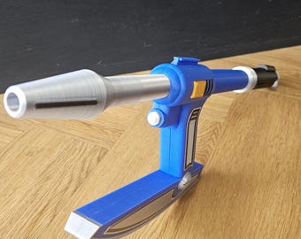3D-utskriven blå Ranger Astro Axe-replika: Power Rangers i rymden Cosplay