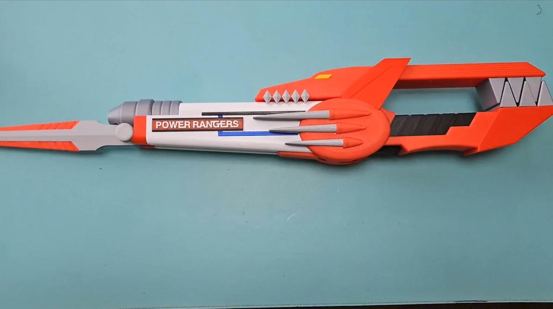 Power Ranges Balada 3D Printed Mighty Morphin Power Rangers Blade Blaster - 1:1 Scale ...