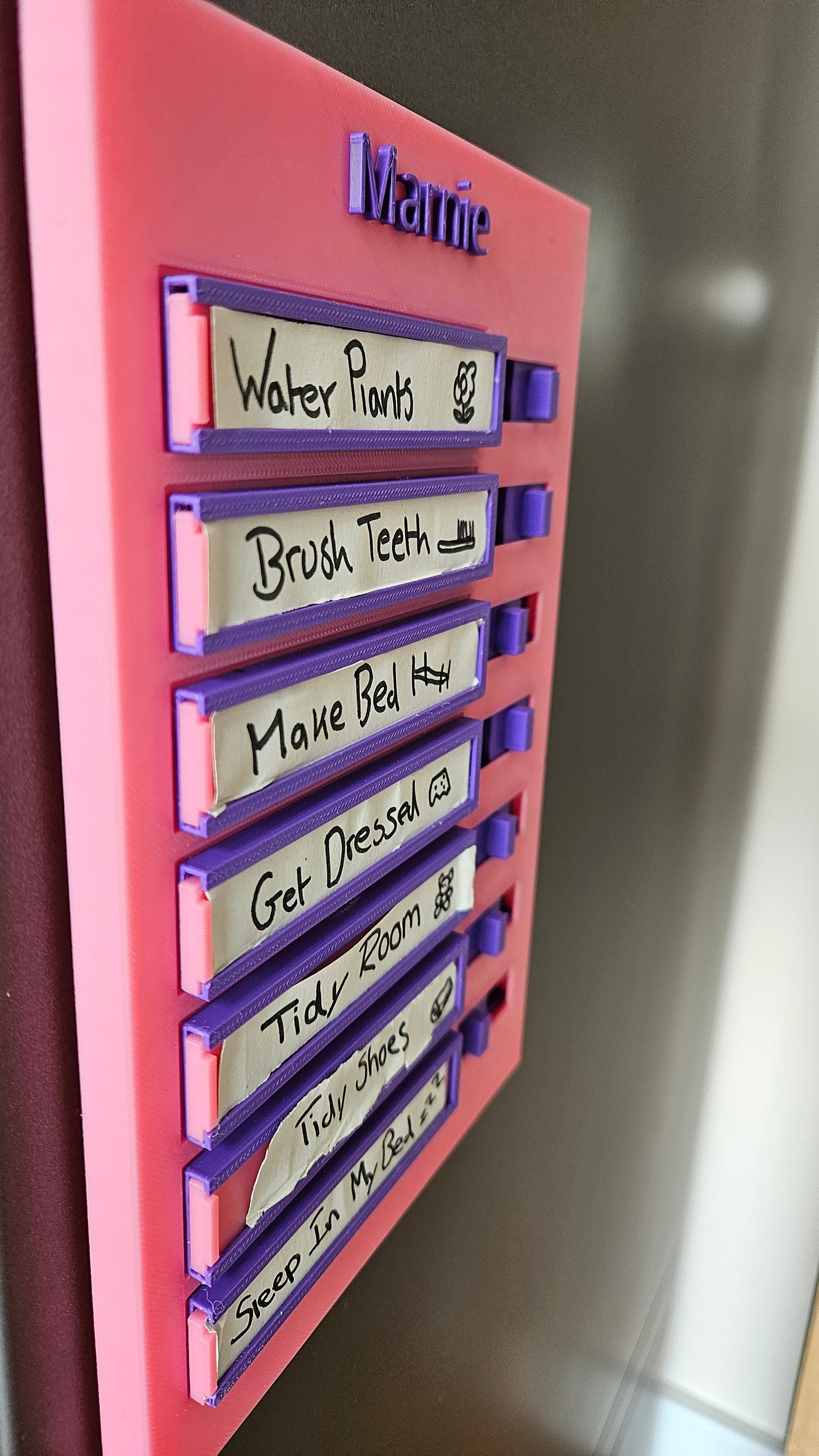 Custom 3D Printed Task/chore Board - Etsy