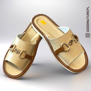 Women&#39;s leather  slippers \ High-quality Handmade Home Shoes \ Comfortable Bedroom Slippers \ Made in EU \ Traditional Polish Slippers