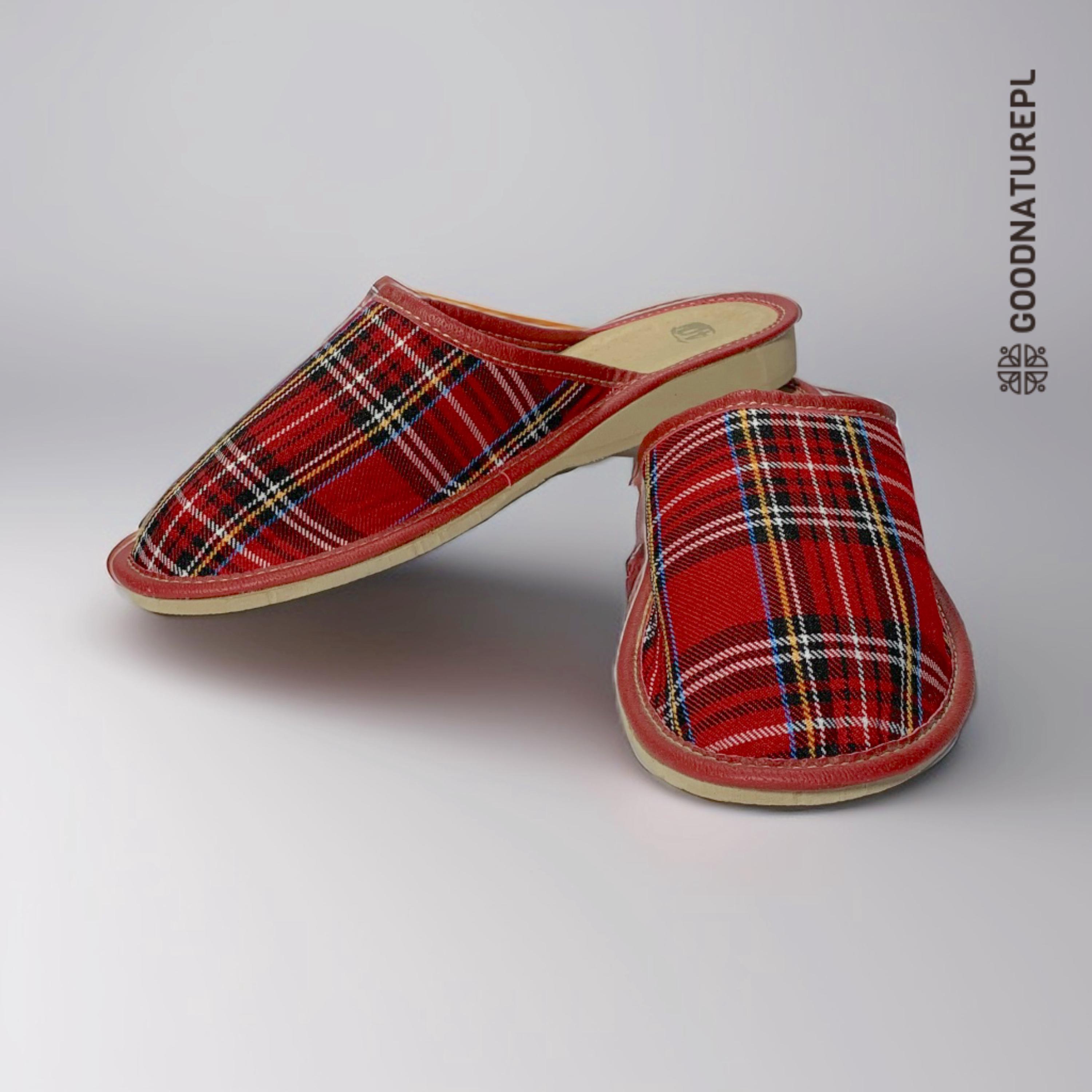 Women's leather Felt slippers High-quality Handmade Home Shoes  Comfortable Bedroom Slippers Made in EU Traditional Polish Slippers