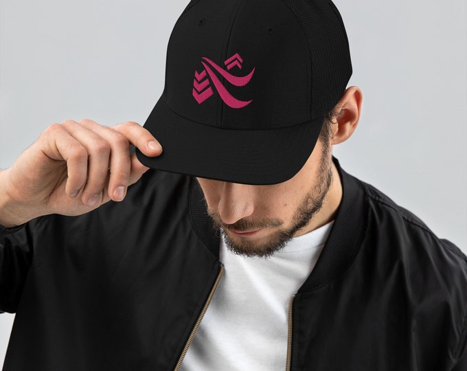 Unisex JustLikeJake 3D Pink Embroidery Graphic Swag Adjustable Field Cap