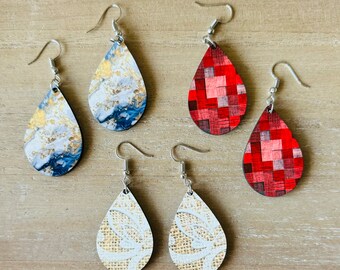 Customizable Teardrop Earrings