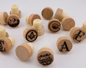 Artisan Wood Wine Bottle Stoppers